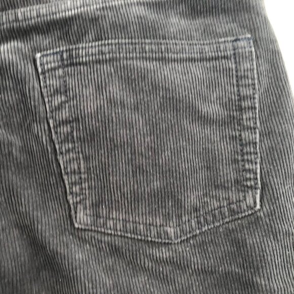 John Galt Womens Corduroy Pants Small Black Straight Leg Classic Casual Mid Rise - Picture 11 of 14